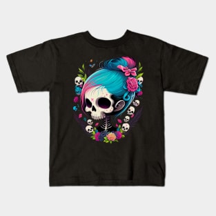 Sugar Skull Girl Kids T-Shirt